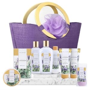 🆕️Spa Luxetique Bath & Body Gift Baskets 10pcs Lavender Gift Sets